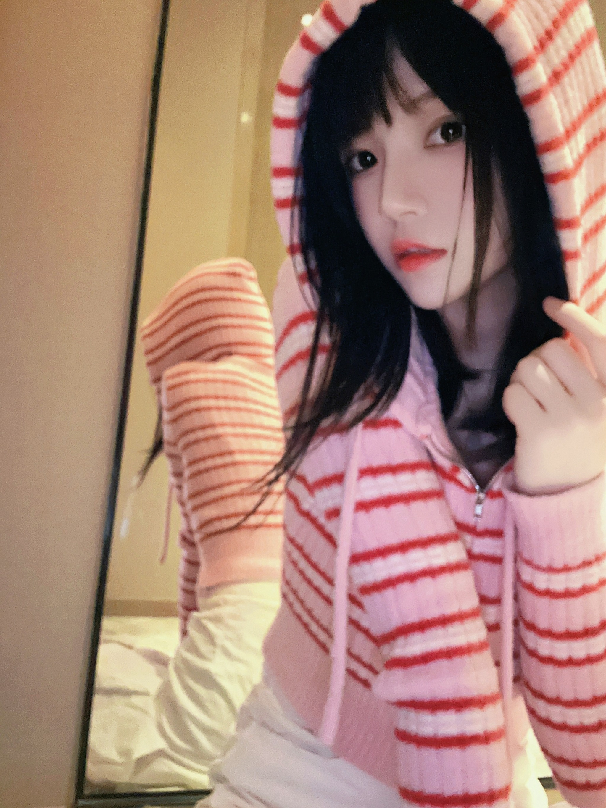 图片[1]-桜桃喵 – NO.171 条纹毛衣[22P]-XikXak